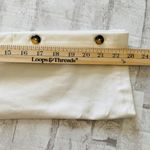 EUC J Jill Ponte Cream Stretchy Button Sleeve Pullover Sz XS White Photo 7