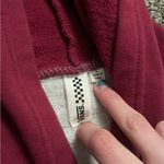 Vans Off The Wall red and gray button up varsity jacket L Photo 3