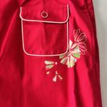 Liz Claiborne Liz Claiborne12 Golf Skort Red Floral Pocket Stretch Pickleball Active Bright Photo 2