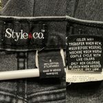 Style & Co Vintage Faded Black Custom Cutoff Denim Jean Shorts 5 Photo 3