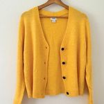 Old Navy Yellow Cropped Cardigan Photo 3