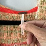 Free People Hooded Tunic Size Medium Color Cream and Orange Berkley Photo 2