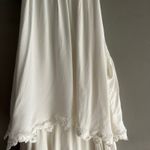 Forever 21 White Romper Halter Neck Sleeveless Lace Trim Flowy Casual Summer Photo 4