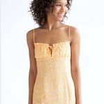 Abercrombie & Fitch  Ditsy Floral Milkmaid Midi Dress - Golden Yellow - XS Photo 1