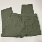 Talbots Outlet | Olive Green Capri Pants Straight Leg Crop Denim Womens 12P Photo 6