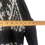 Venus  Y2k Size Large Black & White‎ Knit Hooded Long Open Front Cardigan Sweater Photo 8