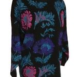 Vintage 80s sparkly flowers sweater Size L Photo 0