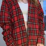 Oversized Flannel Red Size L Photo 0