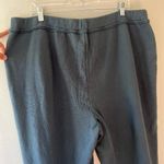 Eileen Fisher  Sz XL Organic Cotton Terry‎ Crop Sweat Pants In Eucalyptus Pull On Photo 3