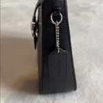 Coach Eliza Black Lizard-Embossed Leather Shoulder Bag (Style CR107) Authentic Photo 6