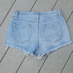 Cello Embroidered Distressed High Rise Jean Shorts Size Medium Photo 7