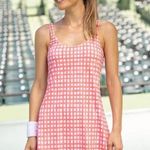 Cabana Life Exercise dress tennis pickleball gingham embroidered shorts skort Orange Size XS Photo 0