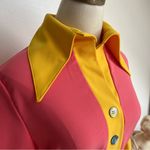 Dorothy Zudora Goldie 70s Butterfly Collar Shirt Dress size 2 NWT Pink Photo 2