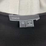 Vince  Black Silk Short Sleeve Cropped Jumpsuit Sz.12 Photo 8