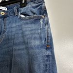 ZARA Jeans Size 8 Womens Skinny Mid Rise Dark Wash Blue Denim. Distressed. Photo 8