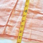 Anthropologie  Amadi Pink Shimmer Linen Oversized Blazer Jacket Lightweight Coat Photo 9