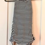 ALBION FIT Navy Striped Halter Neck Tie Back One Piece Swimsuit Photo 0