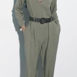 ZARA LONG BELTED JUMPSUIT Photo 0