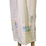 Delicates Vintage Delicate SPA Pink Maxi Shirt Dress Cover Up Coastal Fish Womens Medium Photo 6