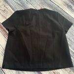 Spanx  The Perfect Tee Classic Black Short Sleeve Stretch Top With Back Zipper Photo 2