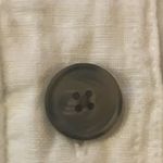 Banana Republic Top Medium Black Sheer Ballon Sleeve Button turtleneck Classy Photo 11