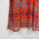 Lulus Red Halter Mini Dress Womens L Beachy Festival Summer Casual Strappy Boho Size L Photo 1