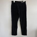 Calvin Klein Jeans Woman’s Black Velvet High Rise Straight Leg Sz 12 Pants Photo 4