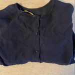 ZARA sheer mesh eyelet crop top Photo 3