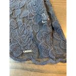 Abercrombie & Fitch Whimsygoth Blue Floral Crochet Lace Sheer Tank Cottagecore Photo 4