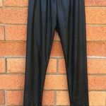 MILK Black Studded Crop Leggings Faux Leather XS Photo 0