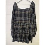 Slate + Willow Sz XXL Black Silver Gold Tweed Long Sleeve Sweetheart Romper Photo 6