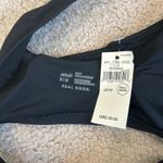 Aerie NWT  Plunge Bikini Top Women's True Black Swim Beach Surf Paddle Size M Photo 4