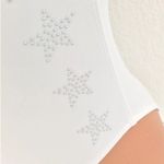 PINK - Victoria's Secret Victoria Secret White Star Embellished Swimsuit Sz M Photo 1