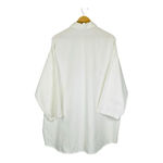 Vintage Tropical Button Down Top Swim Cover Up Embroidered Jeweled Women Size 2X White Photo 4