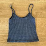 Brandy Melville - Ribbed Sleeveless Cami Top in Blue Photo 2