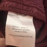 Gorman Wide Leg Pants Dark Red Burgundy High Rise Crop Ankle AU 6 US Size 2 Photo 11