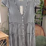 Urban Outfitters NWT Black & White Gingham Check Button Up Shorts Romper Photo 0