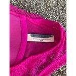 Victoria's Secret Victoria’s Secret Lace Racerback Bralette | Size Large | Hot Pink Photo 2