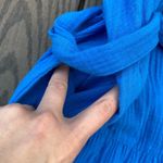 Sonoma NWT  size large blue gauzy tie waist quarter sleeve dress midi Photo 3