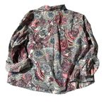 Charter Club  Relaxed fit women's size 14W button down paisley shirt Photo 1