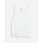 Madewell Regenerative Cotton Essential High Neck Tank Top White XXS NWT Photo 2