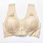 Source Unknown NWOT! Sexy Front Closure Lace Deep V-Neck Plus Size Wirefree Push Up Bra Photo 1