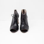 Louise Et Cie Vernonia Genuine Leather Lace up Peep Toe Ankle High Heels Shoes Photo 1