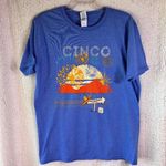 Gildan Softstyle Cinco De Moe's T shirt Short Sleeve Blue Women's Size L Photo 0