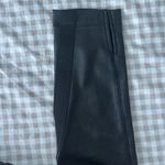 BCBGMAXAZRIA Black Women's Faux Leather Leggings Photo 9