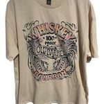 Charlotte Russe T-Shirt Women's XL Beige Whiskey Graphic Tee Short Sleeve NEW Photo 0