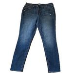 Old Navy  Curvy Mid Rise Skinny Jeans Women's 16 Long Blue 5-Pocket Medium Wash Photo 0