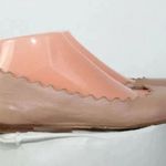 Chloé Chloe Lauren Gold Metallic Scalloped Made Italy Sz US 39.5 Sz 8.5Flats Shoes Photo 5