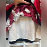 Talbots Vintage Red Cream Textured Medallion Patterned A-Line Skirt Plus Size 18 Photo 4