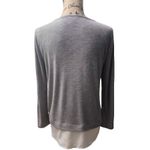 J.Crew Women's Size M Mercantile Twofer Top Gray Long Sleeve Photo 1
